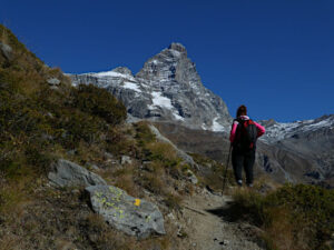 Cervino/Matterhorn dal sentiero per il Rifugio Oriondé Duca degli Abruzzi - Foto di Gian Mario Navillod.